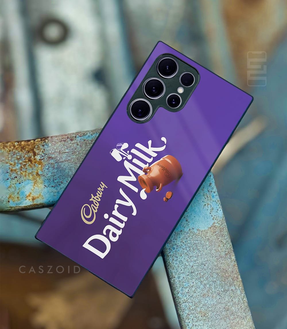 dairymilk violet chocolate premium glossy phonecase