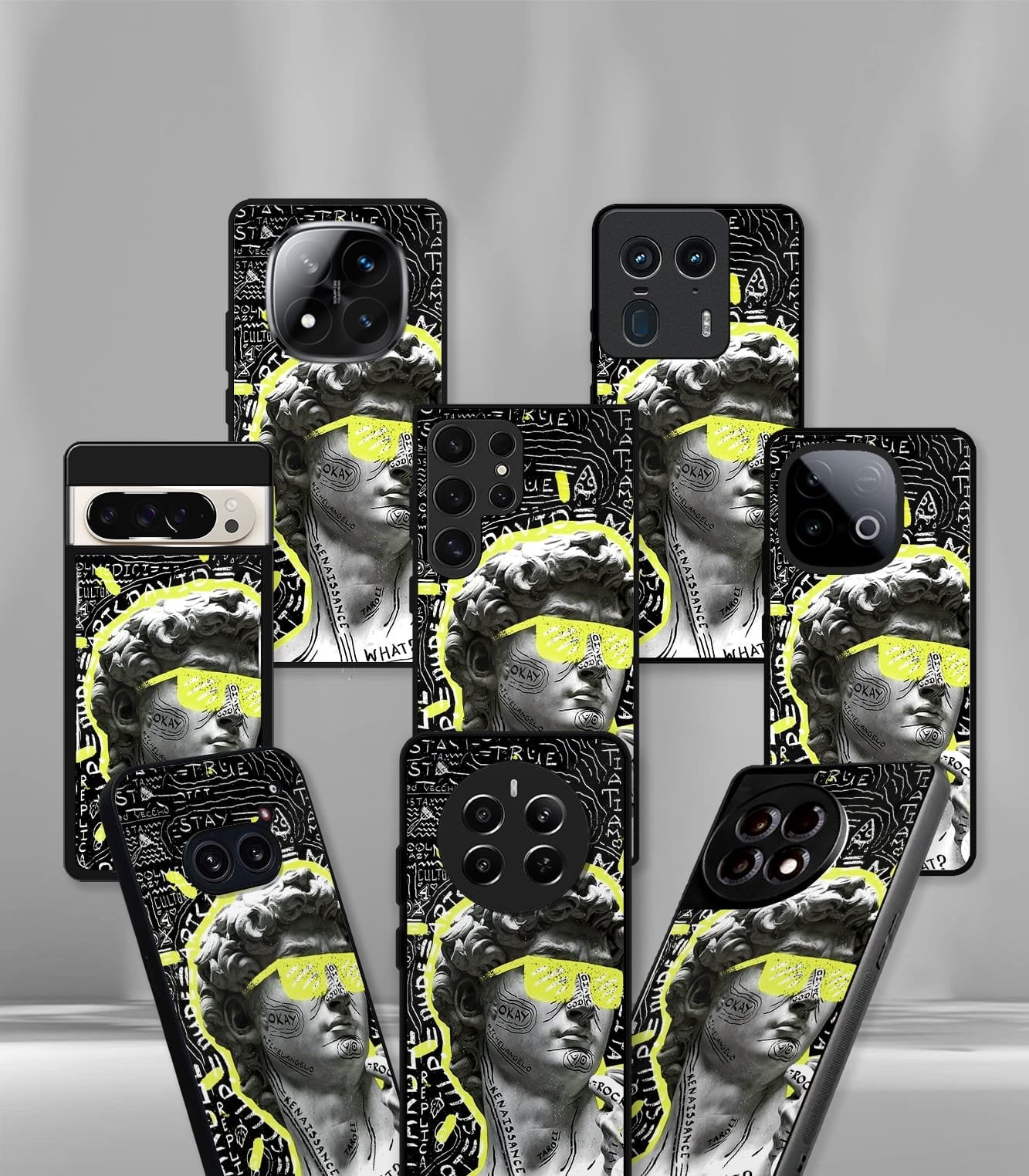 tripped statue premium glossy phonecase