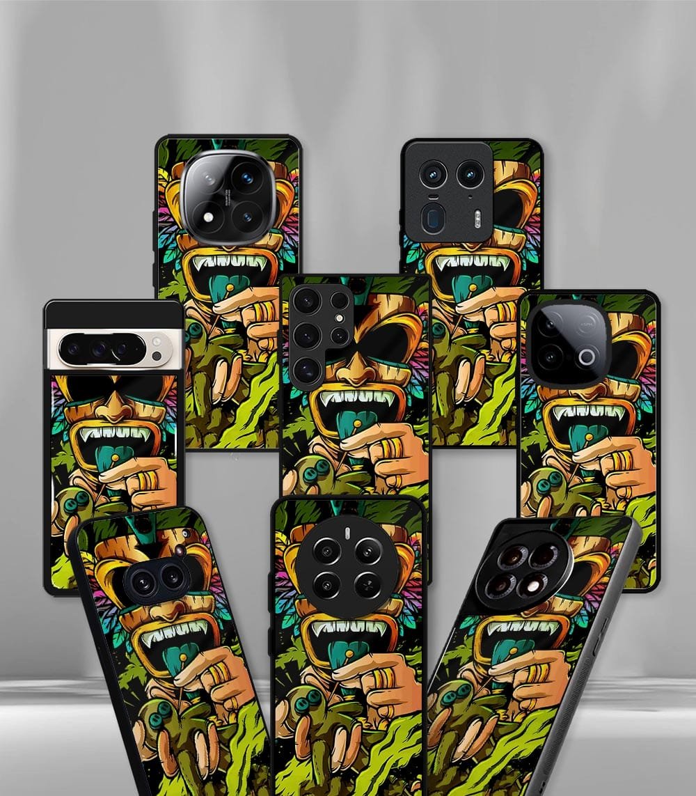 psychedelic premium glossy phone case