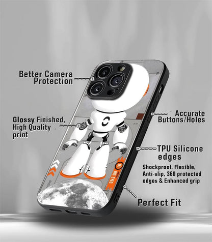 Astronaut in Space Premium Glossy Phone Case
