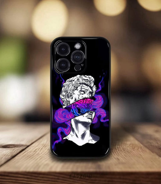Psychedelic Statue Premium Glossy PhoneCase