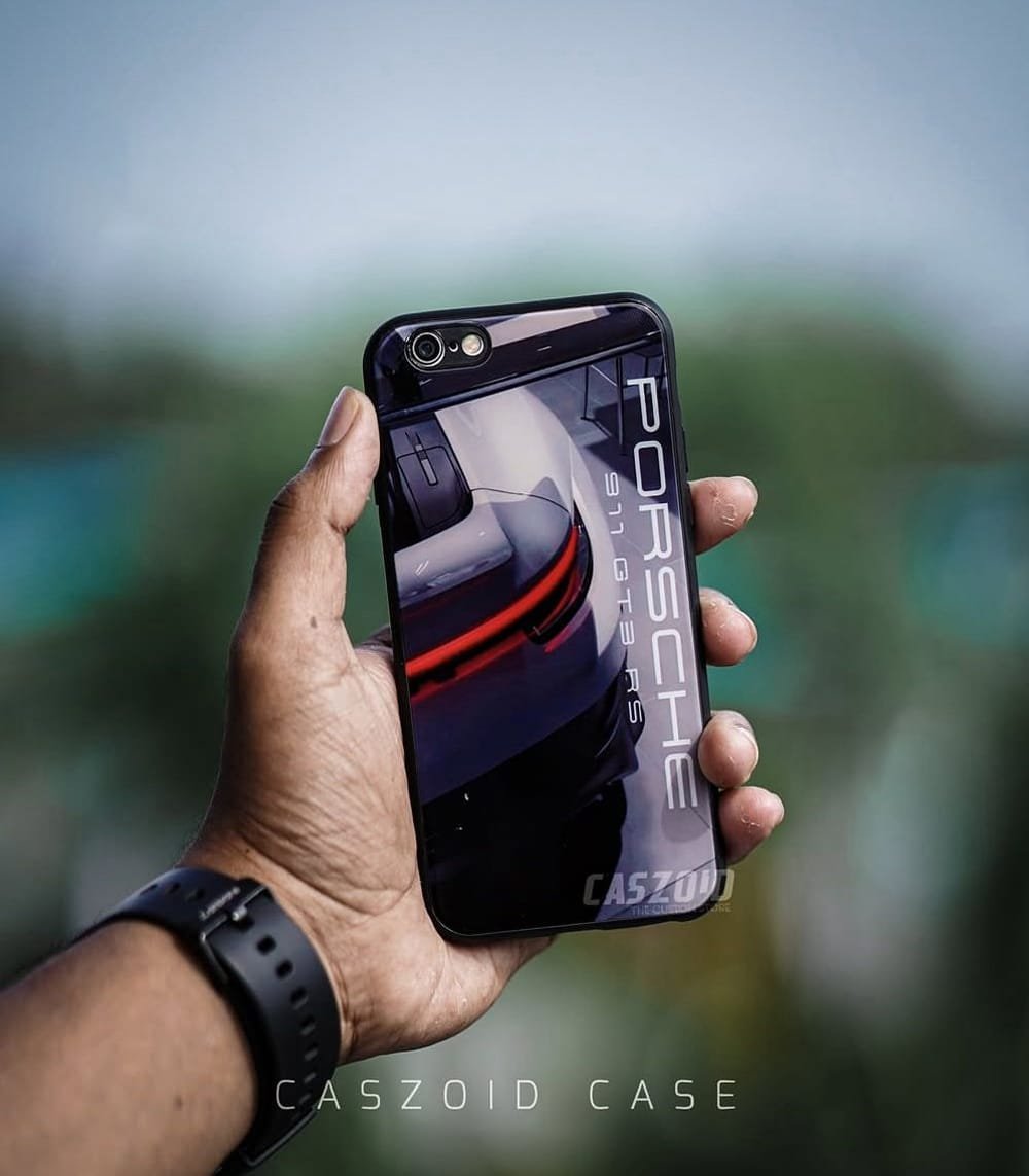 porsche grey premium glossy phonecase