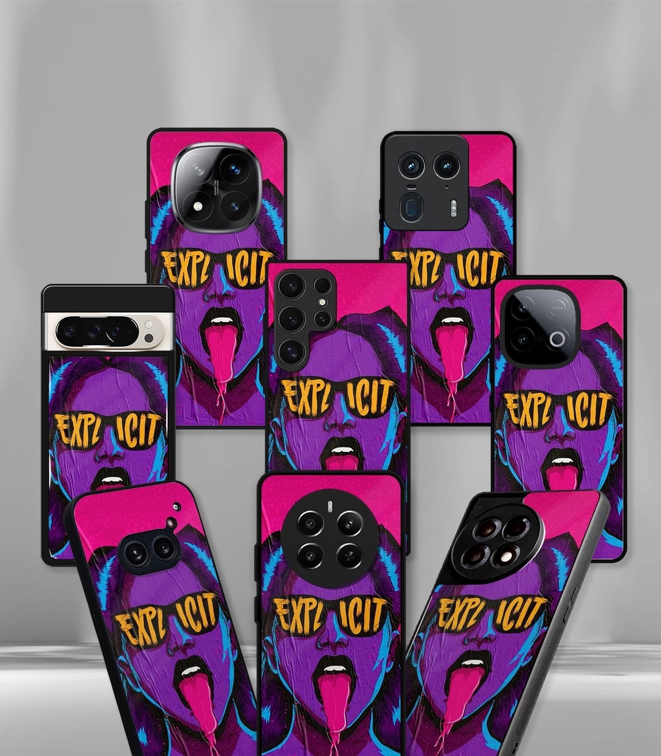 psychedelic explicit premium glossy phonecase