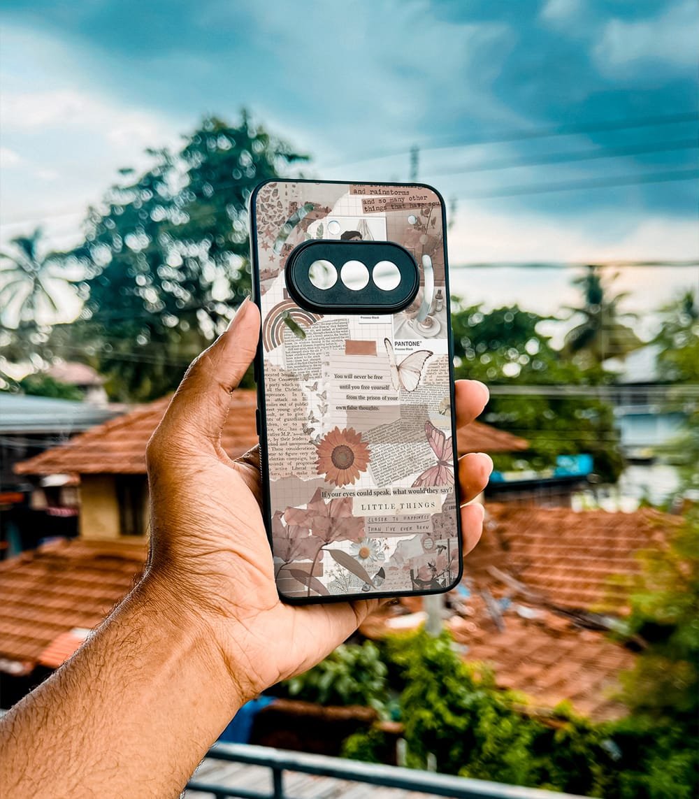 aesthetic newspaper cutout premium glossy phonecase