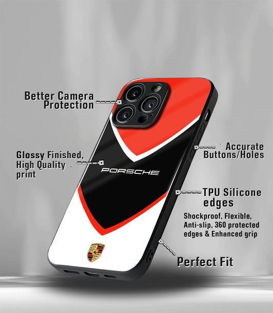Porsche Red Premium Glossy PhoneCase