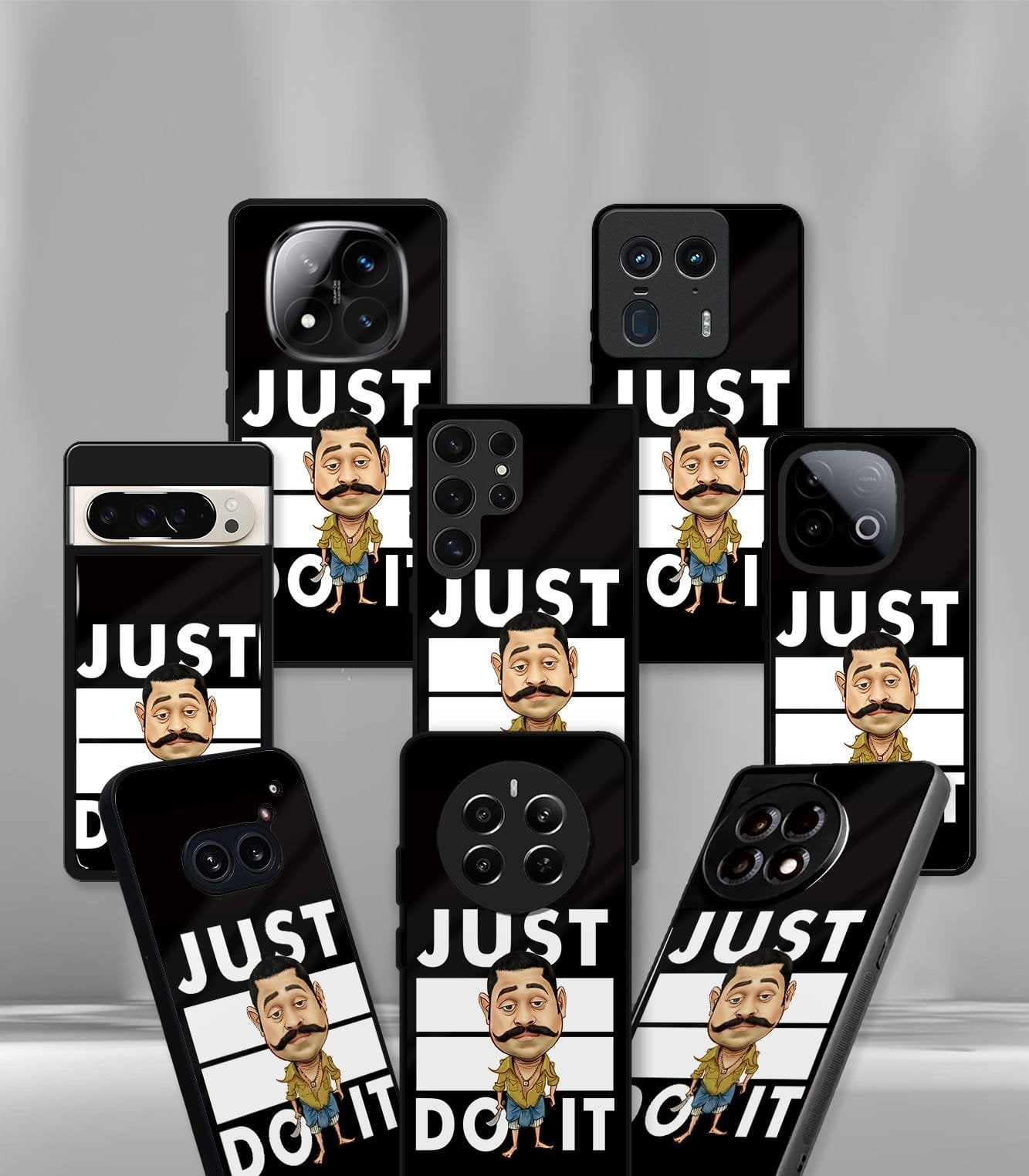 just do it dhashamoolam dhaamu premium glossy phonecase