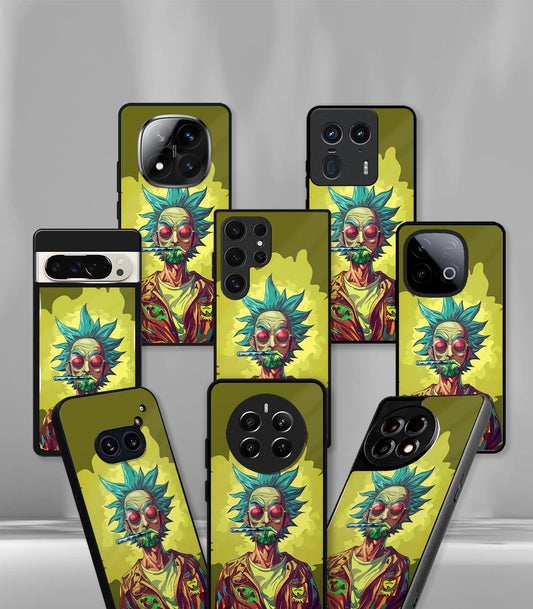 Trippy smoky Yellow Premium Glossy PhoneCase