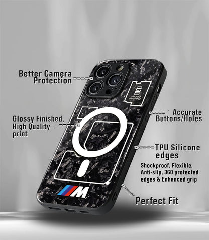 Carbon Fiber Cyber pattern Premium Glossy PhoneCase