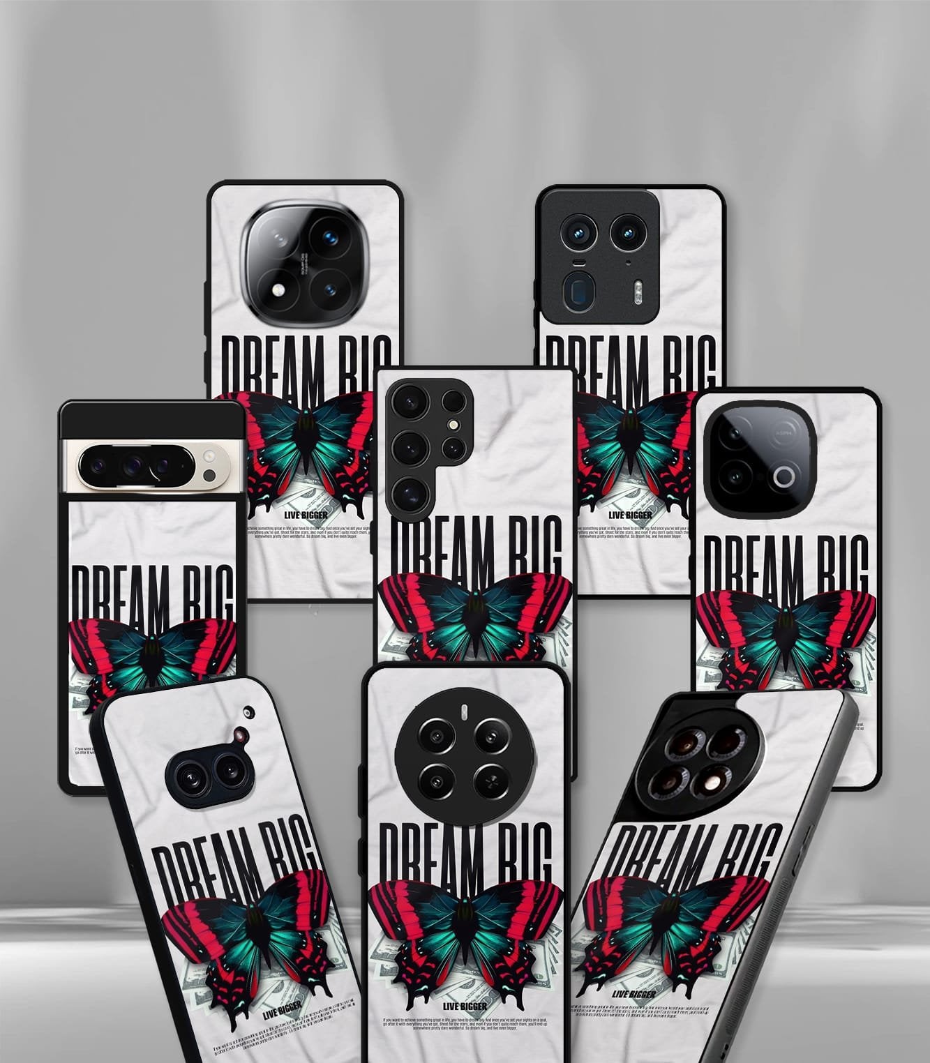 dream big butterfly premium glossy phonecase