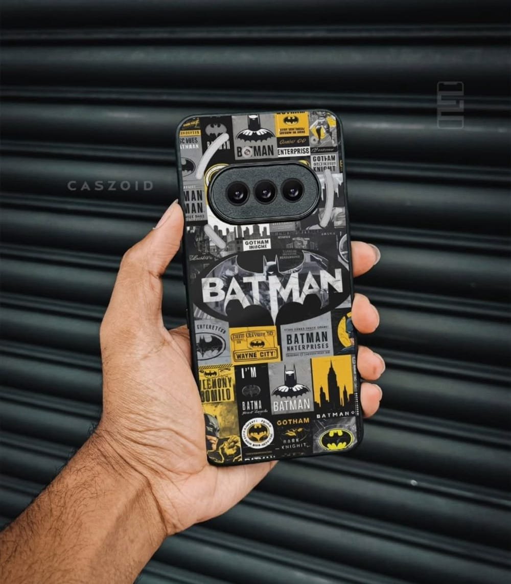 superhero collage premium glossy phonecase