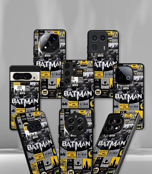 Superhero Collage Premium Glossy PhoneCase