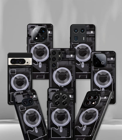 Grey Cyber Edition Premium Glossy PhoneCase