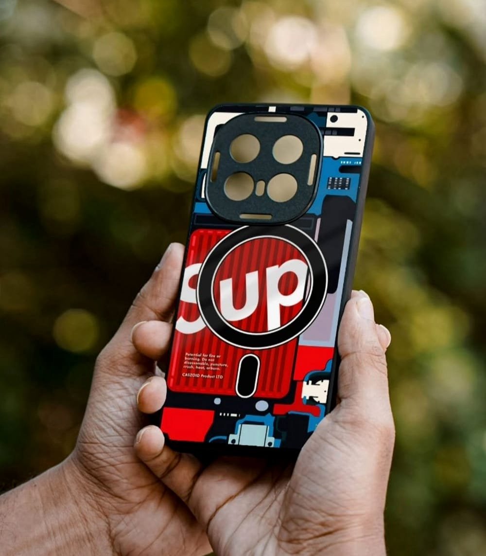 sup red cyber edition premium glossy phonecase