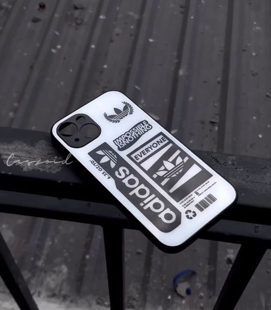 White Cutout Premium Glossy PhoneCase