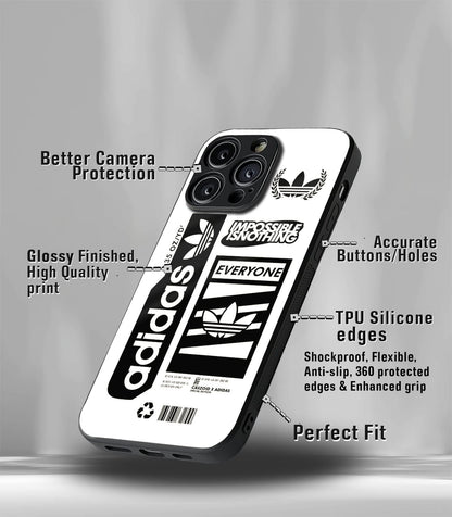 White Cutout Premium Glossy PhoneCase