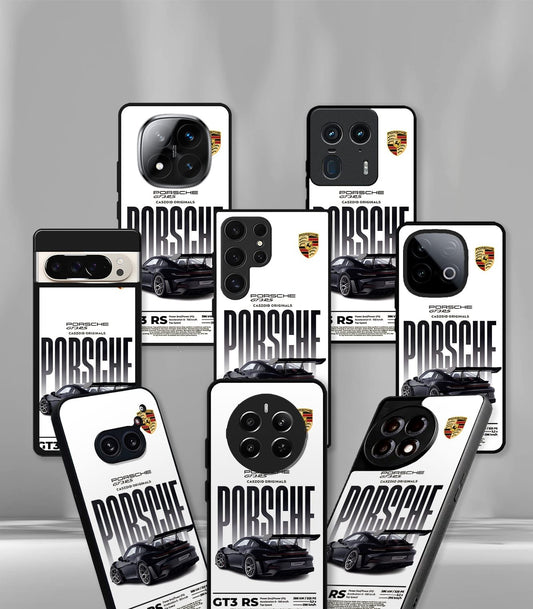 White Porsche Premium Glossy PhoneCase