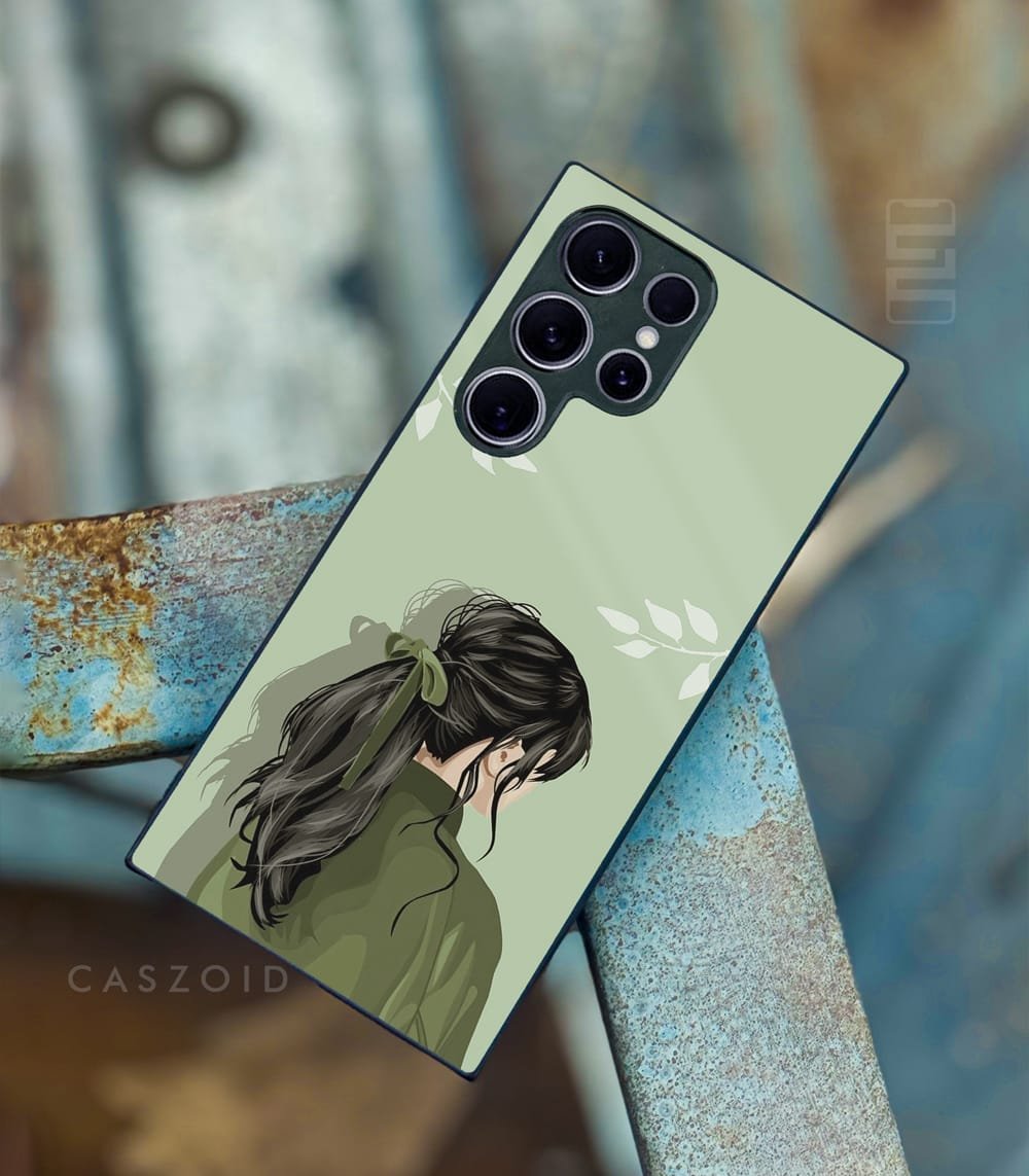 girly vector premium glossy phonecase