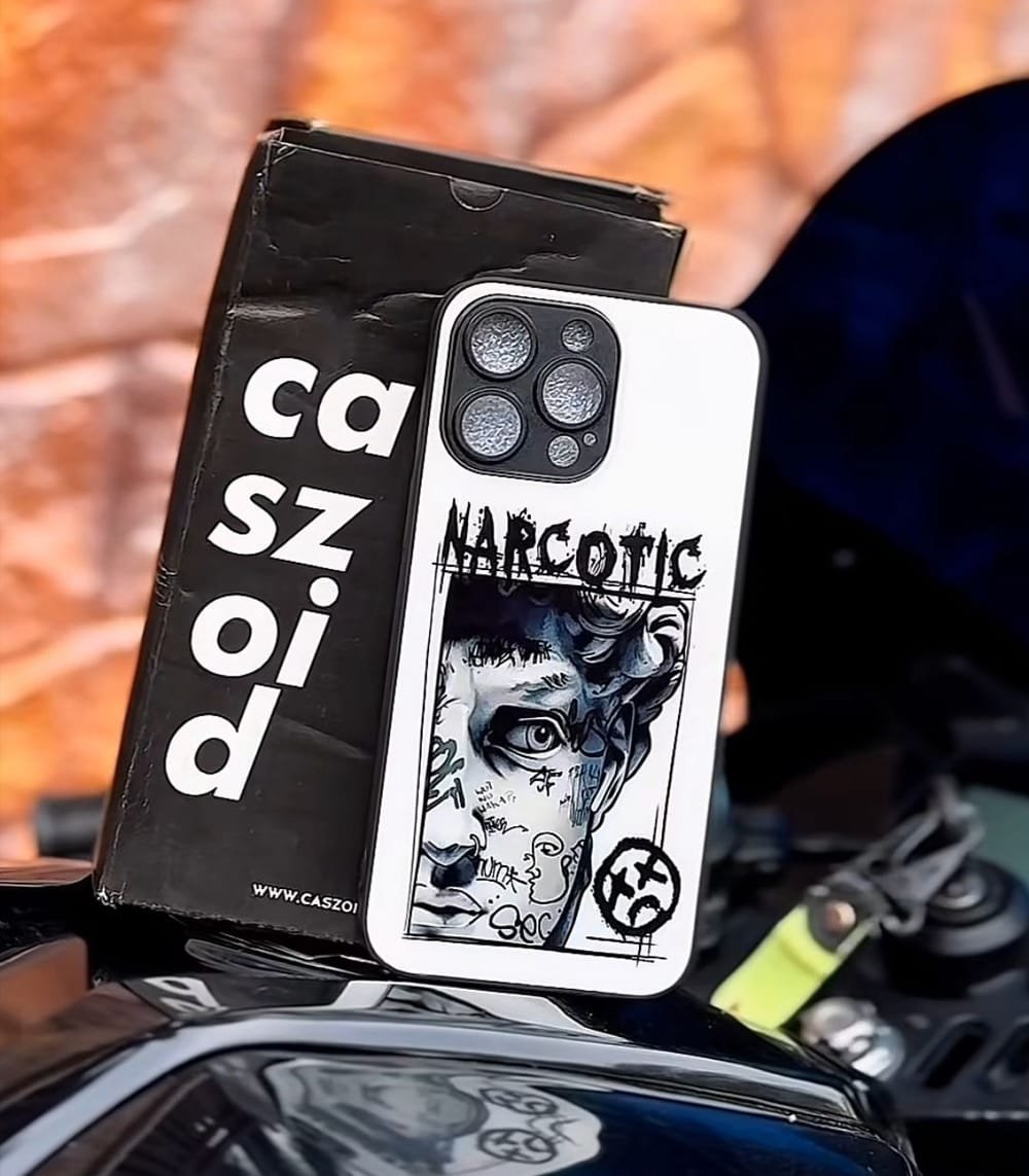 psych narcotic face premium glossy phonecase
