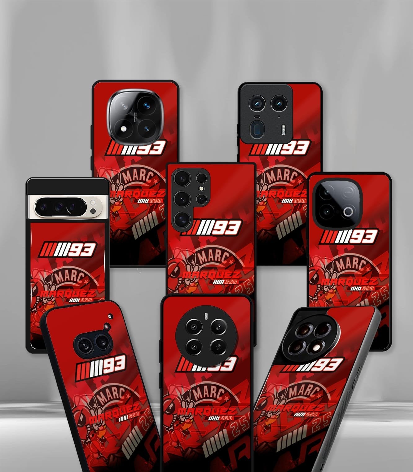mm93 red f1 racing premium glossy phonecase