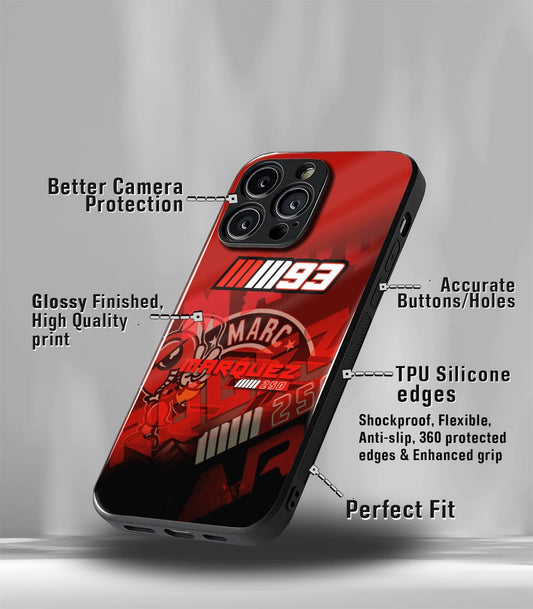MM93 Red F1 Racing Premium Glossy PhoneCase