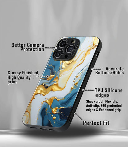 Aesthetic Marble Pattern Premium Glossy PhoneCase