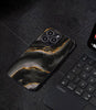 Aesthetic Black Marble Pattern Premium Glossy PhoneCase