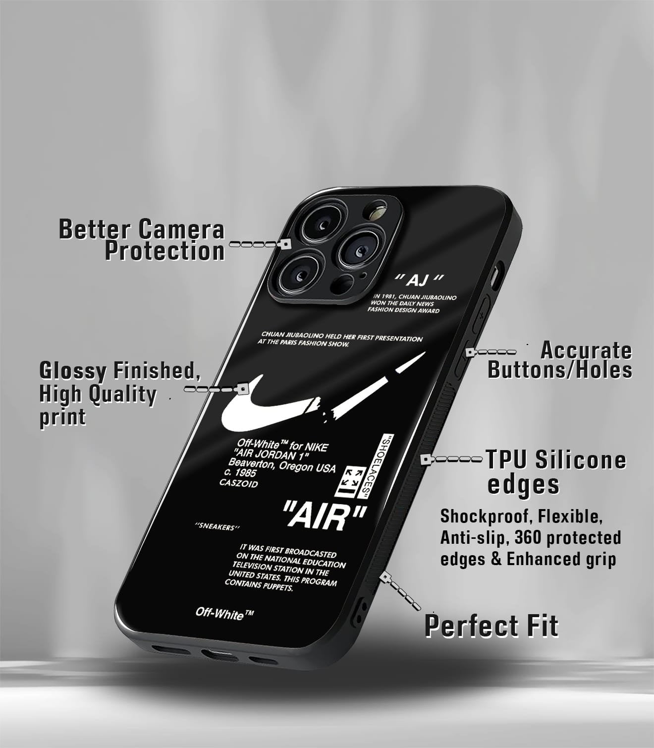 offwhite premium glossy phonecase