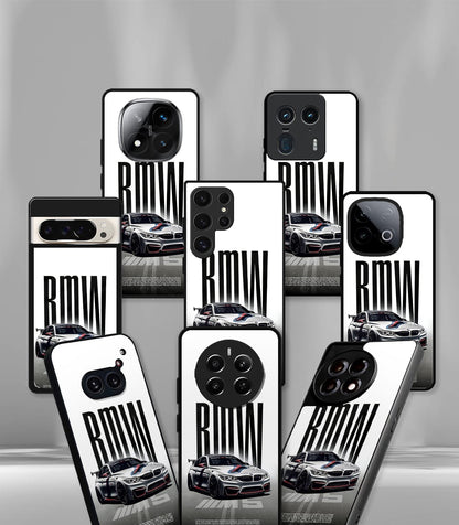 White Royal Car Premium Glossy PhoneCase