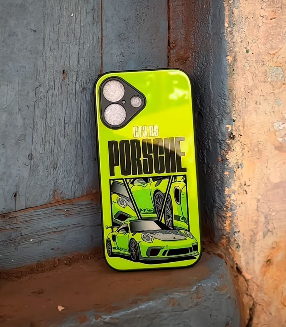 porsche gt3 green premium glossy phone case