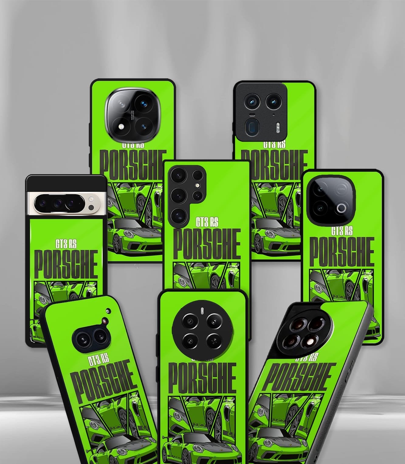 porsche gt3 green premium glossy phone case