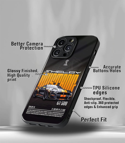 Black Shelby Mustang Premium Glossy PhoneCase
