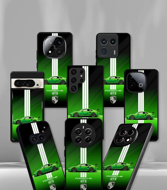 Green GT3 Porsche Premium Glossy PhoneCase
