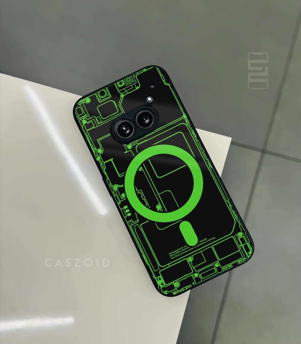 cyber edition green premium glossy phonecase