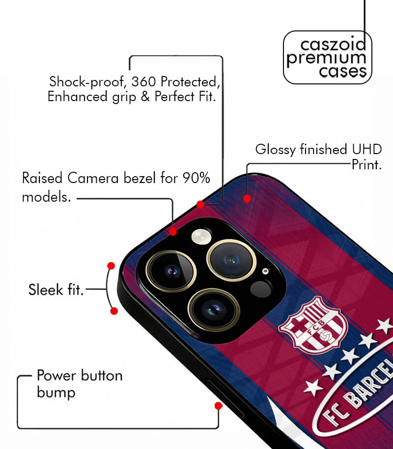 fc barcelona latest caszoid's premium glossy phone case