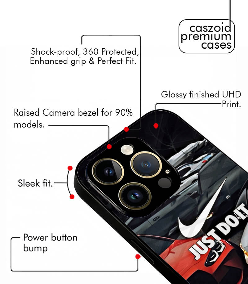 super car jst do it caszoid premium glossy phone case