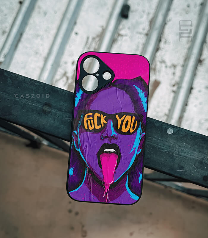 fcuk you psych caszoid premium glossy phone case
