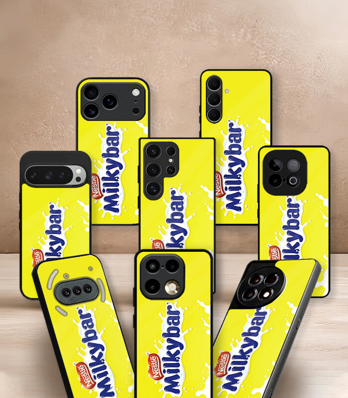 milkybar yellow caszoid premium glossy phone case