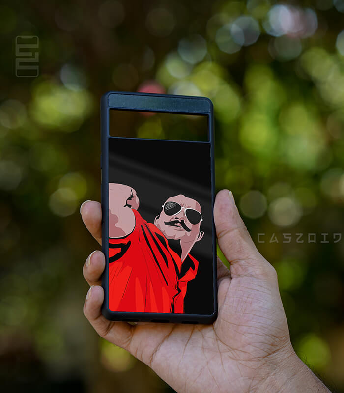 sfadikam lalettan x malluverse caszoid premium glossy phone case