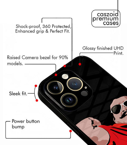 Sfadikam Lalettan x Malluverse Caszoid Premium Glossy Phone Case