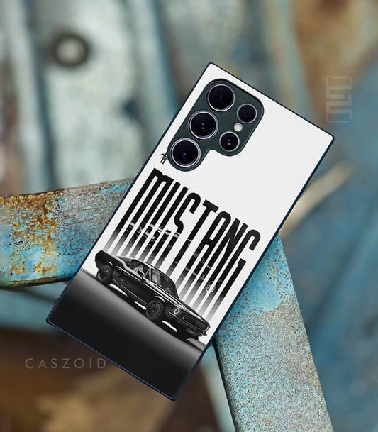 Mustang GT Whitish Caszoid Premium Glossy Phone Case