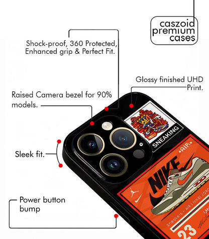 Shoeverse Abstract Caszoid Premium Glossy Phone Case