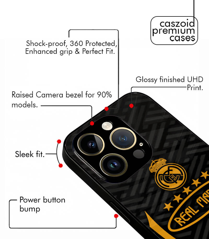 real madrid cf 2026 caszoid premium glossy phone case
