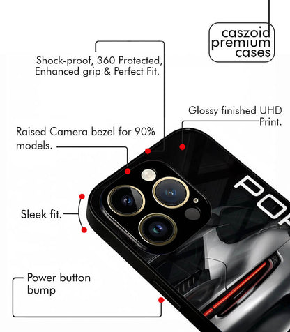 Porsche Greyish Super car Caszoid Premium Glossy Phone Case