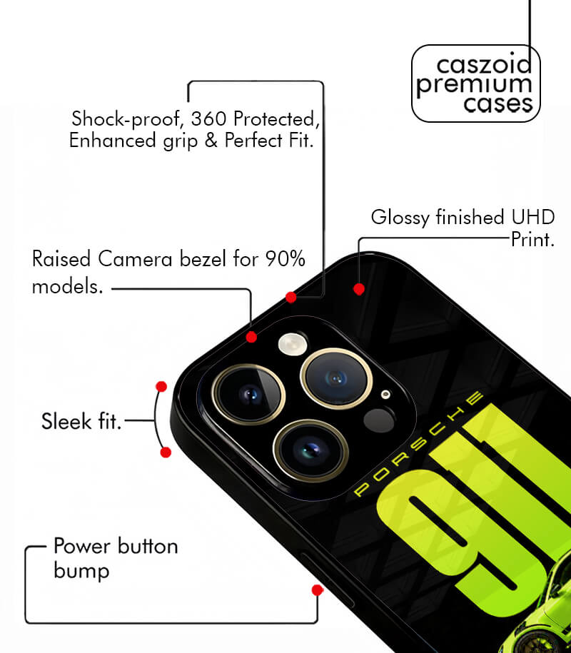 greeny 911 latest porsche caszoid premium glossy phone case