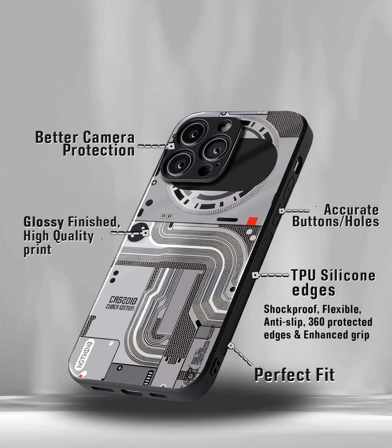 circuit & teardown magsafe printed premium case compatible for all models!