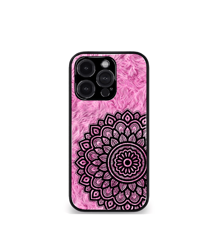 pink mandala art premium phone case