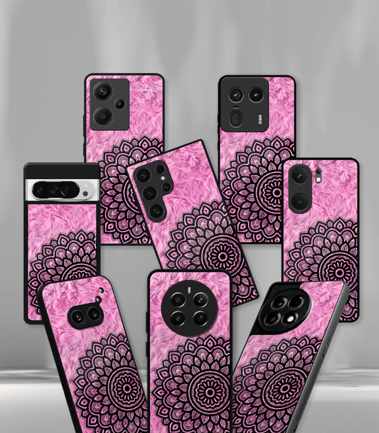 Pink Mandala art Premium Phone Case