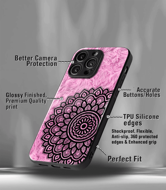 Pink Mandala art Premium Phone Case