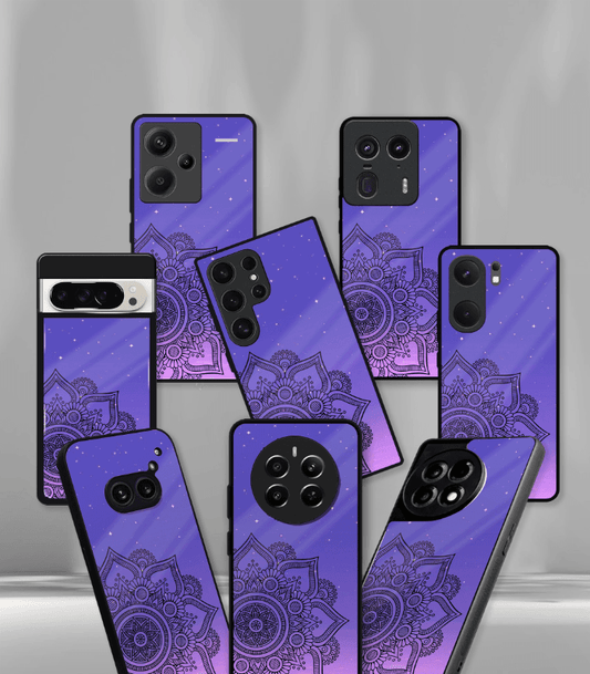 Purple Mandala art Premium Phone Case