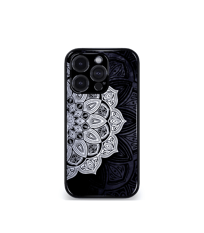 black mandala art premium phone case